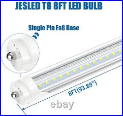 120W T8 8FT LED Shop Light Bulb FA8 Single Pin 8 Foot LED Tube Light Bulb 72W