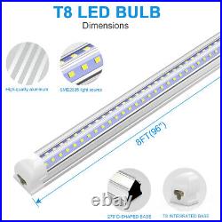 12 Pack T8 8FT LED Tube Light Bulb 72W LED Shop Light Fixture 6500K Super Bright