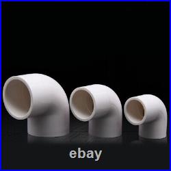 16mm-200mm ID 90 Degree Elbow Type PVC-U Pipe Connector Adapter Fitting White