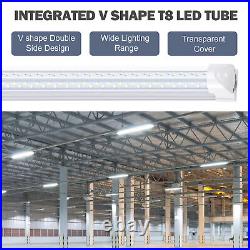 25 Pack 120W T8 8FT Integrated LED Tube Light Bulbs LED Shop Light Fixture 6000K