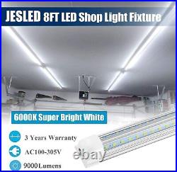 25 Pack T8 8FT LED Tube Light Bulbs 72W 8Foot LED Shop Light Fixture 6500K Lamp