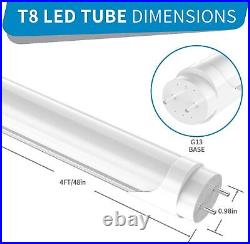 28W 4FT LED Tube Light Bulbs G13 Bi-Pin LED Shop Light T8 T10 T12 Replacement
