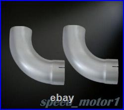 2PCS 5 ID/OD Exhaust Elbow Pipe 90 Degree Aluminized 12 Arms Elbow