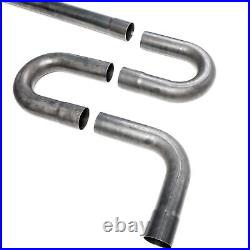 2.25 16pc Exhaust Pipe & U-Bend Kit 48 Straight, 90, 45 & 180 degree Bends