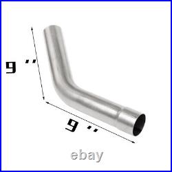 2.5 Inch Custom Exhaust Tubing Mandrel Bend Pipe U-Bend 90 Degree Kit 16 Pieces