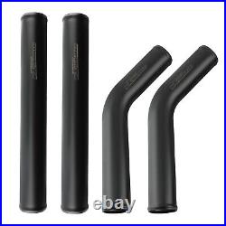 2.5 Universal Aluminum 45/75/90 Degree Intercooler Piping Pipe & Silicone Hose