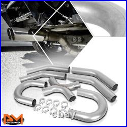3OD Stainless Steel 4X 45 Degree & 2X U-Bend 7Pcs Custom Exhaust Piping Kit