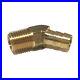 3/8 HOSE BARB X 1/4 MALE NPT Brass ELBOW 45 DEGREE Pipe Fitting Thread Gas Fuel