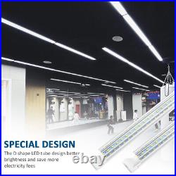 4 Pack T8 8FT LED Tube Lights 120W LED Shop Light Fixture For Garage Warehouse