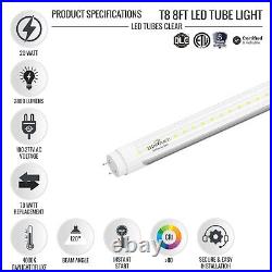 4ft LED Tube Light Bulb 4000K/5000K Double Ended Ballast Compatible Frosted Lens