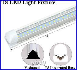 5FT 6FT T8 LED Shop Light Fixture 5 Foot 6 Foot LED Tube Light 6500K Light Bulbs