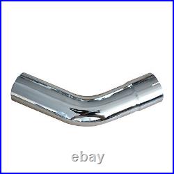 5 in ID/OD Chrome 45 Degree Exhaust Elbow 12 in Arms