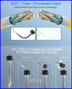 9 Pipe Inspection Sewer Camera withSelf Leveling 1080P 300FT 512HZ Sonde+Receiver