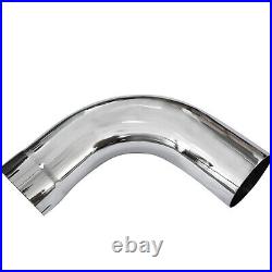 BOZZ 6in ID/OD 90 degree Elbow 18in Long Chrome 6-18