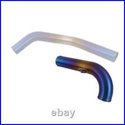 ETS Upper Front 90 Degree Pipe Only Titanium Spot Anodizing For Mitsubishi Evo X