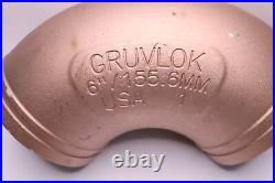 Gruvlok 90 Degree Elbow Grooved Wrot Copper 6 FIG. 610