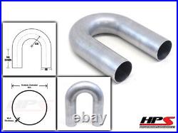HPS 4 102mm OD 180 Degree U Bend 6061 Aluminum Tube Pipe 16 Gauge 5.5 CLR