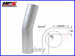 HPS 4.5 114mm OD 15 Degree Bend 6061 Aluminum Elbow Tube Pipe 15 Gauge 6 CLR