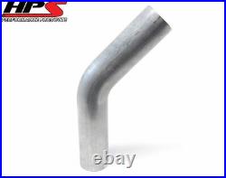 HPS 4.5 OD 45 Degree Bend 6061 Aluminum Elbow Pipe 12 gauge with 6 CLR