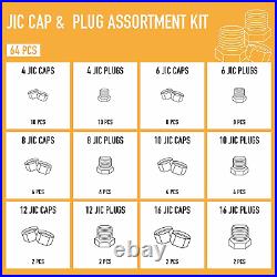 Hydraulic Hose Tube & Pipe Fitting Kit 37 Degree JIC Cap and Plug Assortment Kit