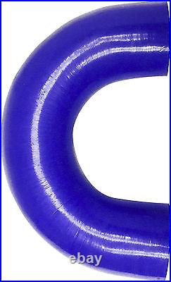 Lot of 5 Blue 4 Ply 180 Degree Silicone Pipe Intercooler Hose Coupler 2.50 63mm
