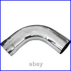 PAIR 6 6inch ID/OD 90 degree Chrome Exhaust Elbow Pipe-18 18inch Arms Tailpipe
