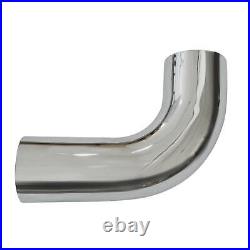 PAIR OF 5ODx 15.3 Arms Chrome 90 Degree 5 inch Short Radius Elbow Exhaust Pipe
