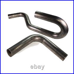 Squirrelly 1.75 OD 304 SS 90 Degree + 180+45 Degree Mandrel Bend Exhaust Pipe