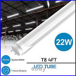 T8 22W 4FT LED Shop Lights Frosted Cover G13 Bi-Pin 4 Feet LED Tube Light Bulbs