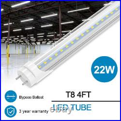 T8 4FT LED Tube Light Bulbs G13 Bi-Pin 22W 4' LED Shop Light Bulb 5000K6500K