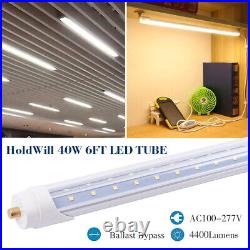 T8 LED Light Tube Replacement 4FT 5FT 6FT 8FT FA8 Single Pin Dual-Ended Power