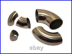 Titanium Pipe Bend Various Size And Angle Grade 2 GR2 Exhaust Tube Degree Elbow