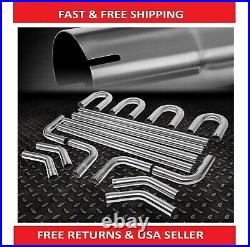 U-Band Exhaust Pipe Degree Set Fits 2.5OD Stainless Diy Straight 18-Gauge New