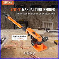 VEVOR Pipe Tube Bender 3/8 to 1 OD Manual Pipe Tube Bender with 7 Bending Dies