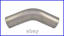 Vibrant 3in. O. D. Titanium 45 Degree Mandrel Bend Tube / 4in. CLR