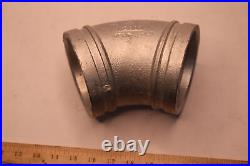 Victaulic 45-Degree 4 Pipe Elbow Grooved End Galvanized Finish 4/114.3-3