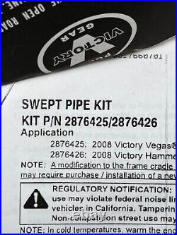 Victory Oem Stage 1, Shotgun Pipes Kit, Hammer / Jp'06-'07, Chrome Pn 2876208